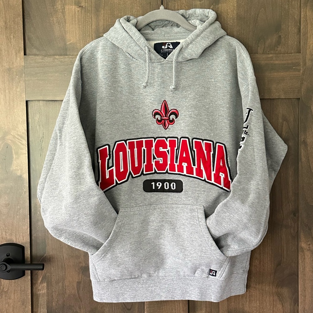 J*America Men’s Ragin’ Cajuns Hooded Sweatshirt